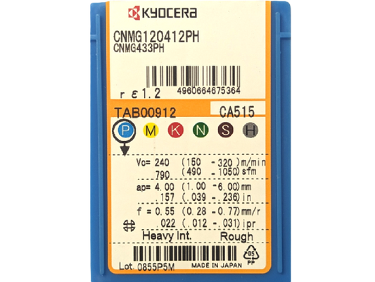 Kyocera WSP CNMG120412-PH, Sorte CA515