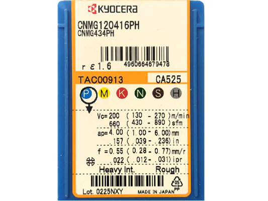 Kyocera WSP CNMG120416-PH, Sorte CA525