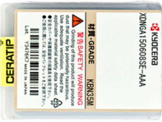 Kyocera CBN-Schneidplatte DNGA150608SE, Sorte KBN35M