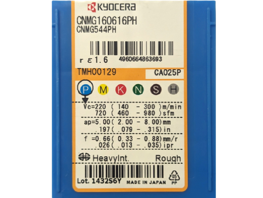 Kyocera WSP CNMG160616-PH, Sorte CA025P
