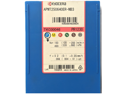 Kyocera WSP APMT250640ER-NB3, Sorte PR1230