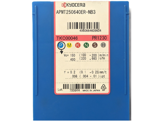 Kyocera WSP APMT250640ER-NB3, Sorte PR1230