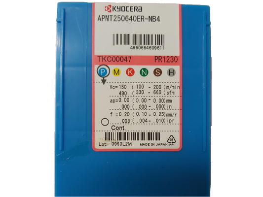 Kyocera WSP APMT250640ER-NB4, Sorte PR1230