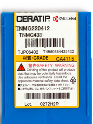 Kyocera WSP TNMG220412-PX, Sorte CA4115