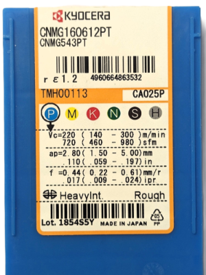 Kyocera WSP CNMG160612-PT, Sorte CA025P