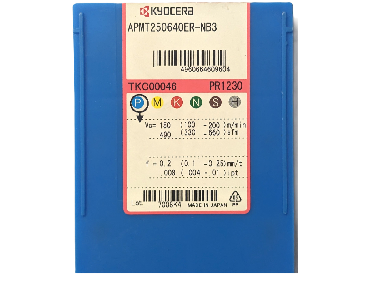 Kyocera WSP APMT250640ER-NB3, Sorte PR1230