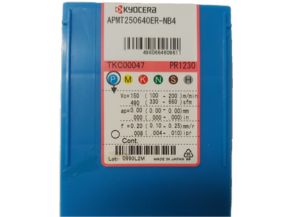 Kyocera WSP APMT250640ER-NB4, Sorte PR1230