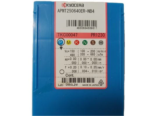 Kyocera WSP APMT250640ER-NB4, Sorte PR1230