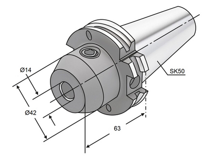 Weldon-Aufnahme SK50-14-63