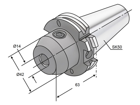 Weldon-Aufnahme SK50-14-63