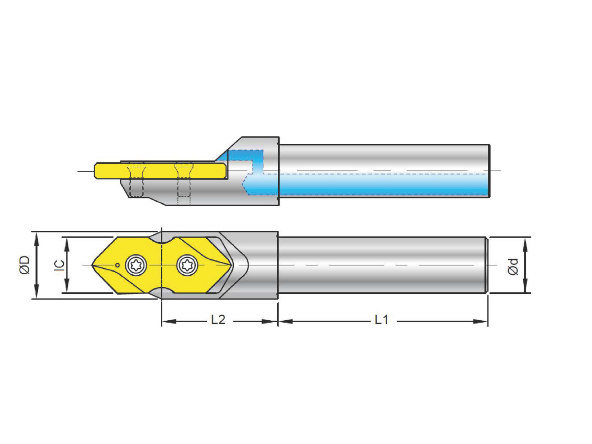 Nine9 ACE Anbohrer-Set mit WSP 120° in der Sorte NC2057