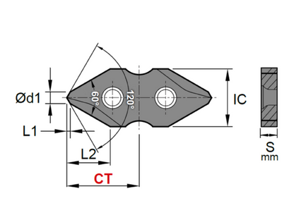 Nine9 - ACE Anbohrer WSP IC08 - 60°