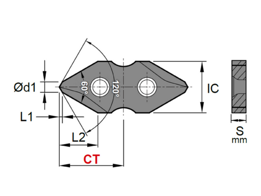 Nine9 - ACE Anbohrer WSP IC06 - 60°