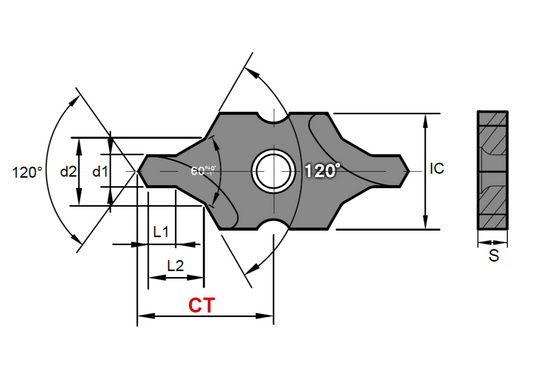 Nine9 - I-Center WSP IC25, DIN332 Form ANSI 60°