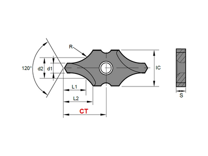 Nine9 - I-Center WSP IC12, DIN332 Form R